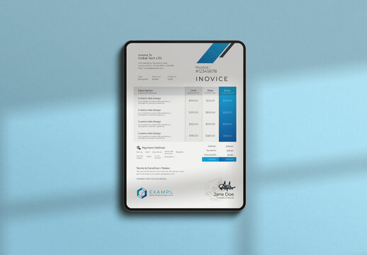 Creative Minimal Invoice