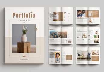 Portfolio Magazine Template Leyout