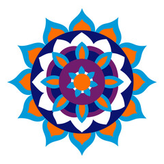 Indian traditional mandala art vector