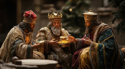 Epiphany is celebrated by the charming Three Kings. superlative