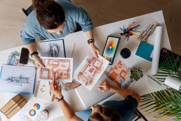 Designers working in studio