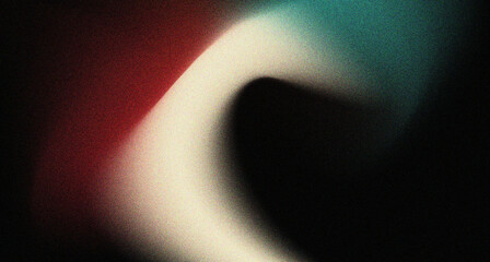 Grainy abstract red green white  flow wave dark black  noise texture cover header wallpaper design