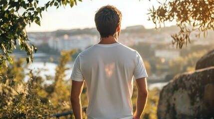 Mockup Men's T-shirt Back Summer