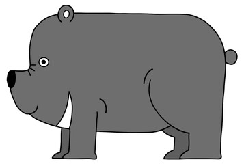 動物キャラクターイラスト - 動物・アニマル・哺乳類・熊・ツキノワグマ