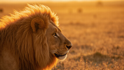 portrait of a lion