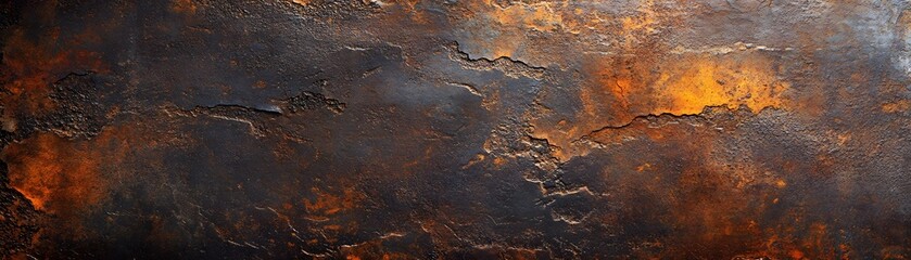 Rusty, Cracked, and Textured Metal Surface