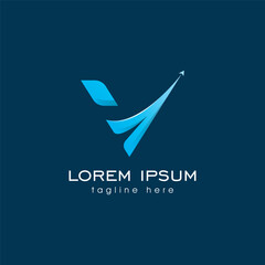 Modern v letter logo design, v letter logo