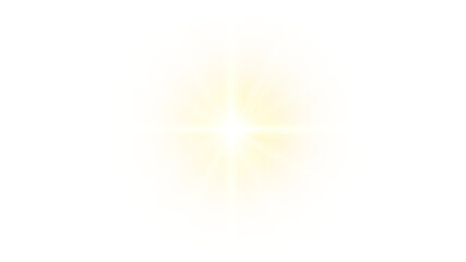 Obraz premium Png yellow light effect reflections, neon illumination in yellow colors. Bright light lens. Png spotlight spark. Stadium Lighting. Sunlight, Shiny stars, glowing sparks. Vector 