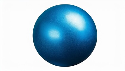 floated round blue ball isolate on White background PNG