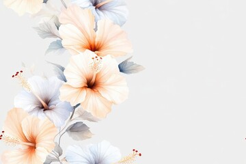 Fototapeta premium Create a serene atmosphere with a minimalist seamless flower pattern design