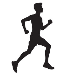  Person Jogging Silhouette