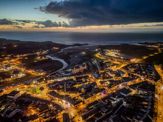 Bude Town at dusk