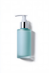 Skincare lotion pump bottle mock up, isolated on white background