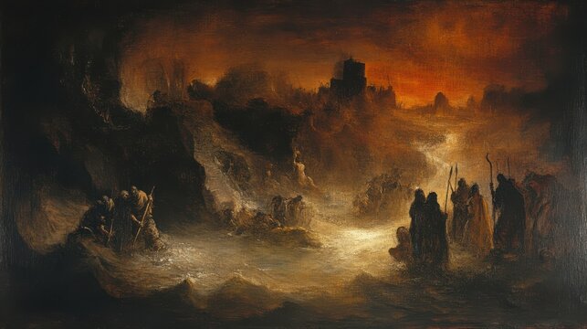 portrayal of the rich man in hell and Lazarus in Abraham&acirc;&euro;&trade;s bosom, a parable about the finality of judgment and the reality of the afterlife,