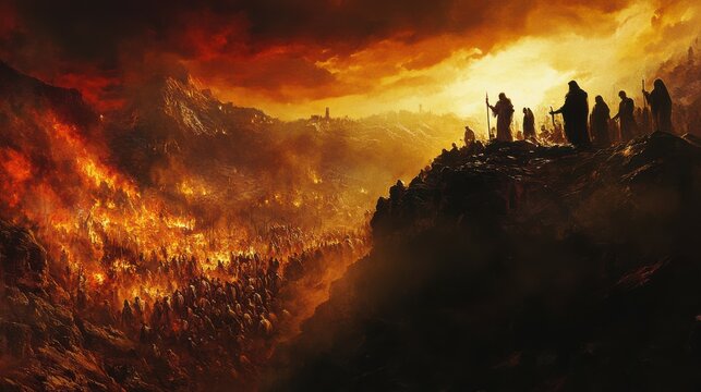 portrayal of the rich man in hell and Lazarus in Abraham&acirc;&euro;&trade;s bosom, a parable about the finality of judgment and the reality of the afterlife,