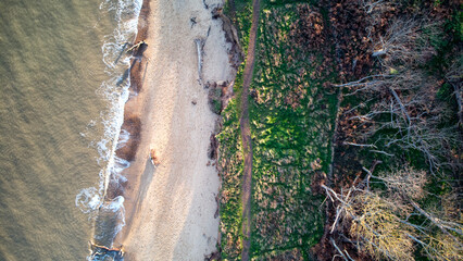 Benacre Coastline from above