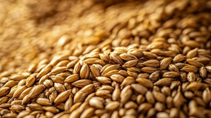 Obraz premium Rye malt beer background. Brewing fermentation process