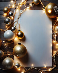 Christmas. post card template. Festive design with lan space for print and collages. copy space