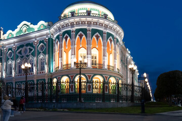 YEKATERINBURG. N.I. Sevastyanov's House on a summer night