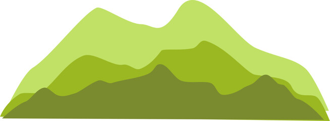 mountain background flat illustration 