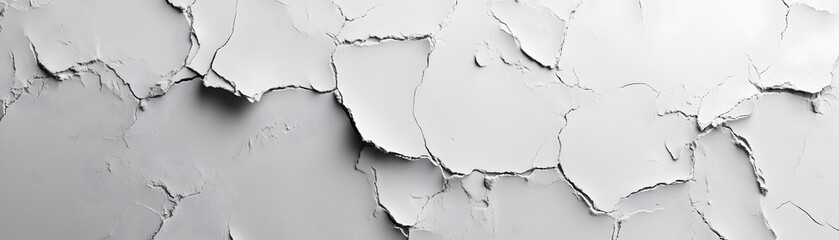 Obraz premium Abstract Texture of Cracked White Surface