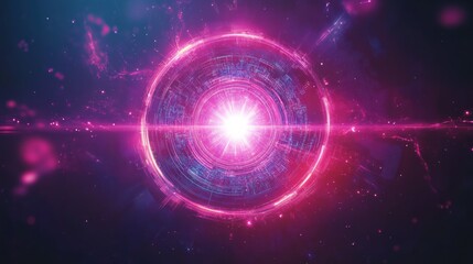 Obraz premium purple strange lights in the darkness