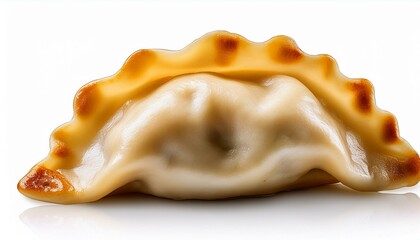 Pierogi dumpling side view full length isolate on White background PNG