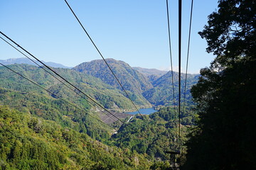 Autumn Landscape of Shosenkyo Gorge in Yamanashi, Japan - 日本 山梨県 昇仙峡 秋の景色 ロープウェイ