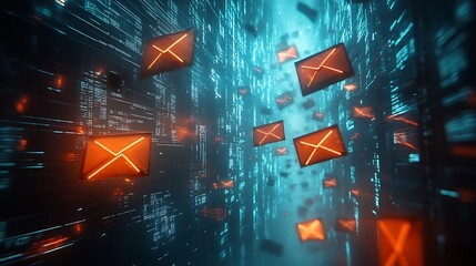 Eternal novel abundance of email with envelopes