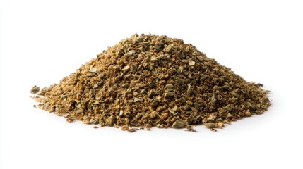 Ground Spice Pile on White Background