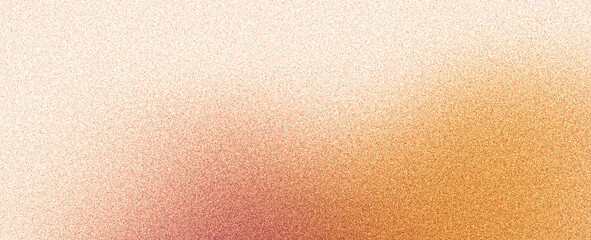 Orange beige brown grainy gradient background, abstract noise texture banner poster header cover wallpaper design