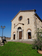 Sant Ambrogio al Monte church at Monte di Rovagnate, Brianza, Italy