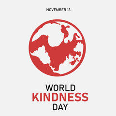 vector graphic of World Kindness Day good for national World Kindness Day celebration. flat design. flyer design.flat illustration.