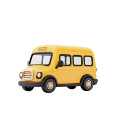 school bus isolated on white