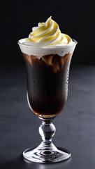 iced coffee Lemon whipped cream