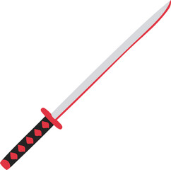 Samurai Red Handle Red Blade