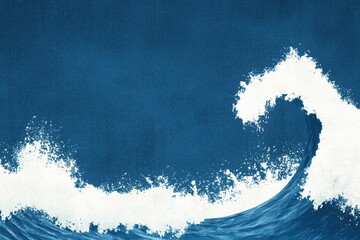 Abstract Wave with Liquid Texture and Aluminum Hue