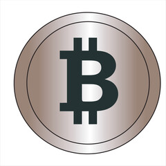 Bitcoin symbol vector illustration