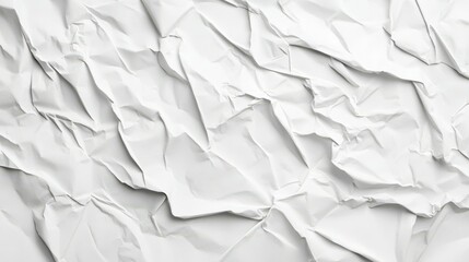 Fototapeta premium white crumpled and creased glued wrinkled paper poster texture background
