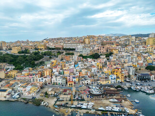 Fototapeta premium Aerial View of Sciacca, Sicily Coastal Town