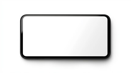 Smartphone with white screen background mock up