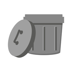 Trash can bin vector isolated