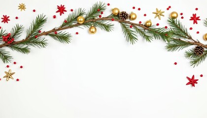 Create a Festive Atmosphere with Beautiful Christmas Decorations Using Pine Branches and Ornaments