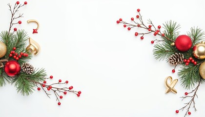 Create a Festive Atmosphere with Beautiful Christmas Decorations and Natural Elements for the Holidays