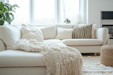 minimalist light living room interior design