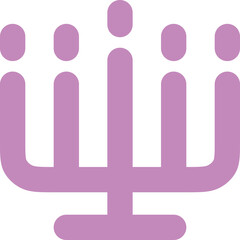 Menorah icon logo design