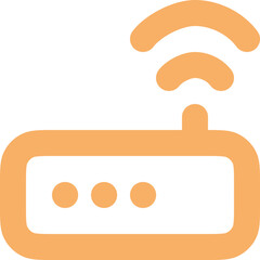 Modem icon logo design