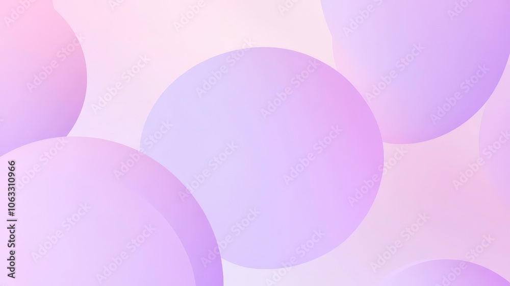 Poster A soft, abstract background featuring overlapping purple circles.