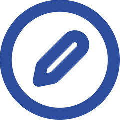 Pen Circle icon logo design