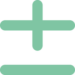 Obraz premium Plus Minus icon logo design